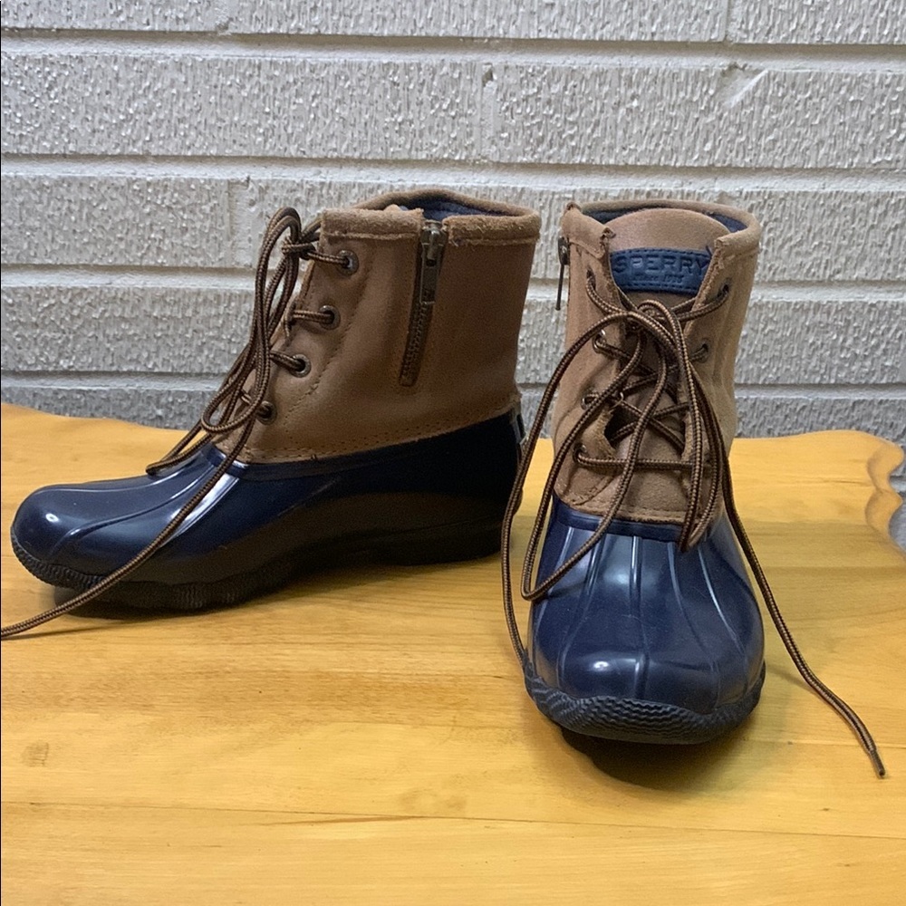 Sperry Top-Sider Women's Duck Boot Waterproof VGUC Size 5.5M STS 98305 Suede